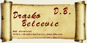 Draško Belčević vizit kartica
